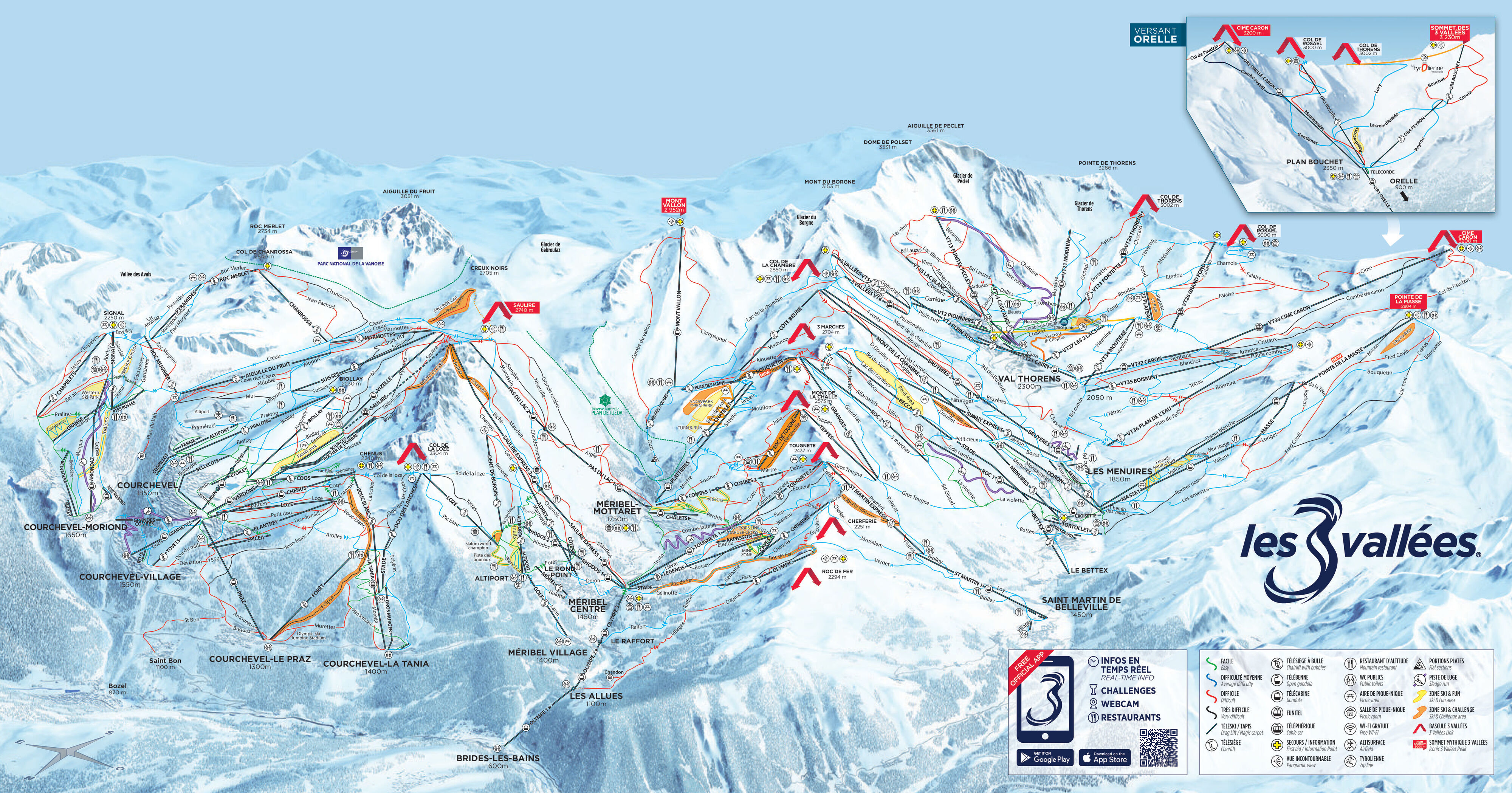 meribel-ski-map